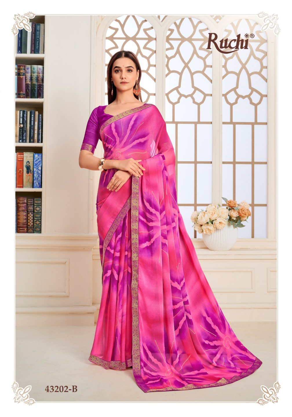 43202-B Simayaa Vol 36 Ruchi Chiffon Sarees