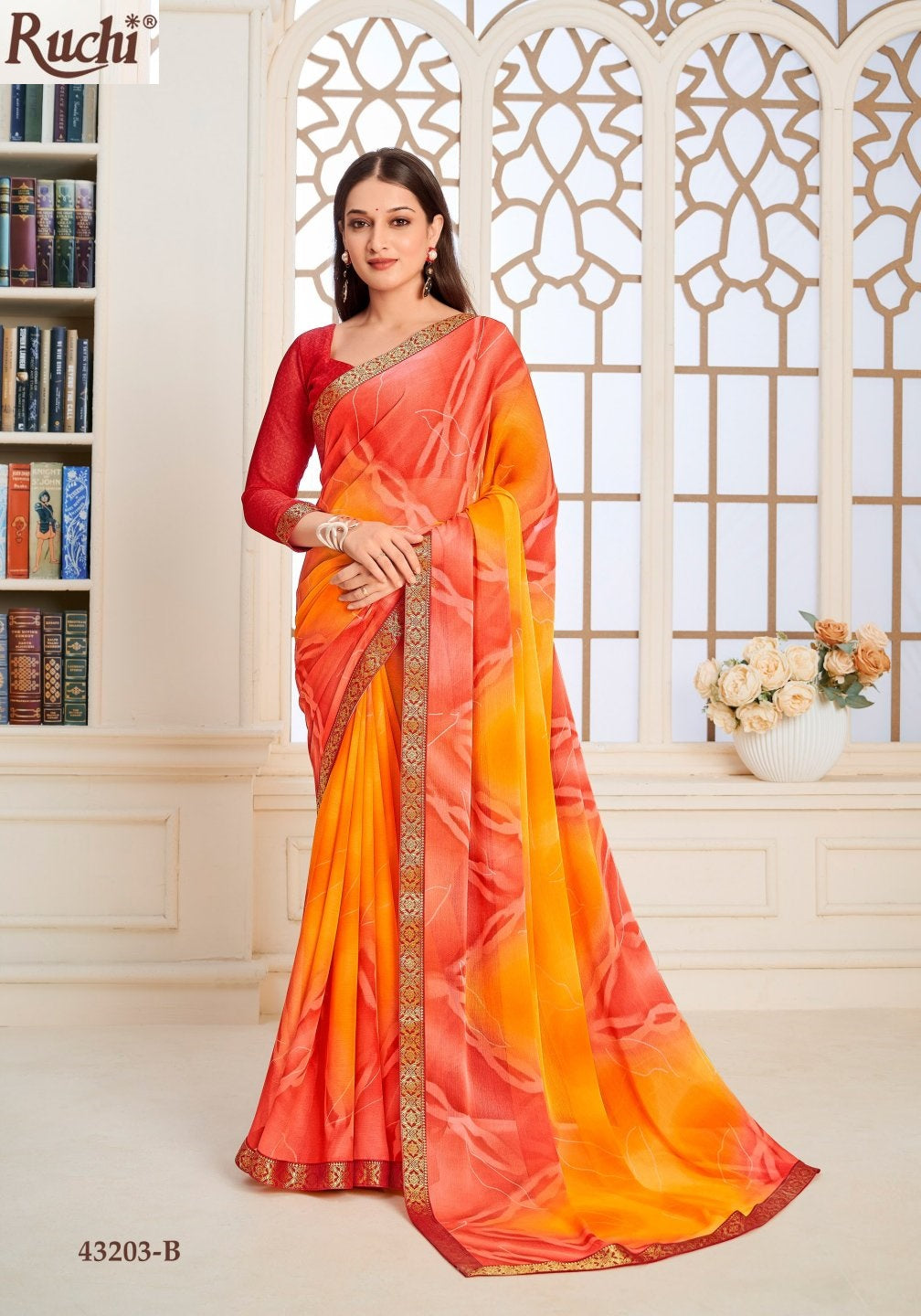 43203-B Simayaa Vol 36 Ruchi Chiffon Sarees