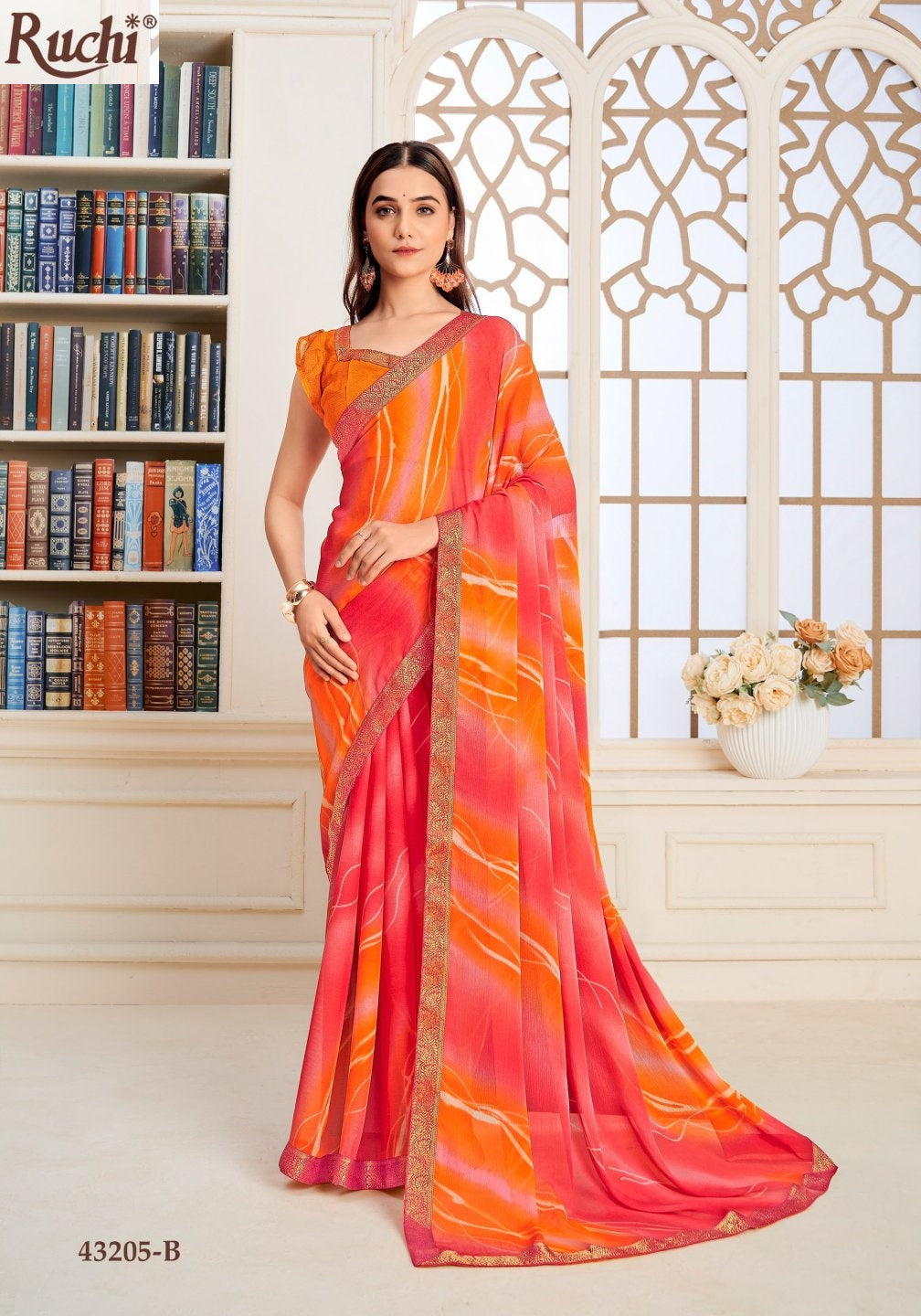 43205-B Simayaa Vol 36 Ruchi Chiffon Sarees