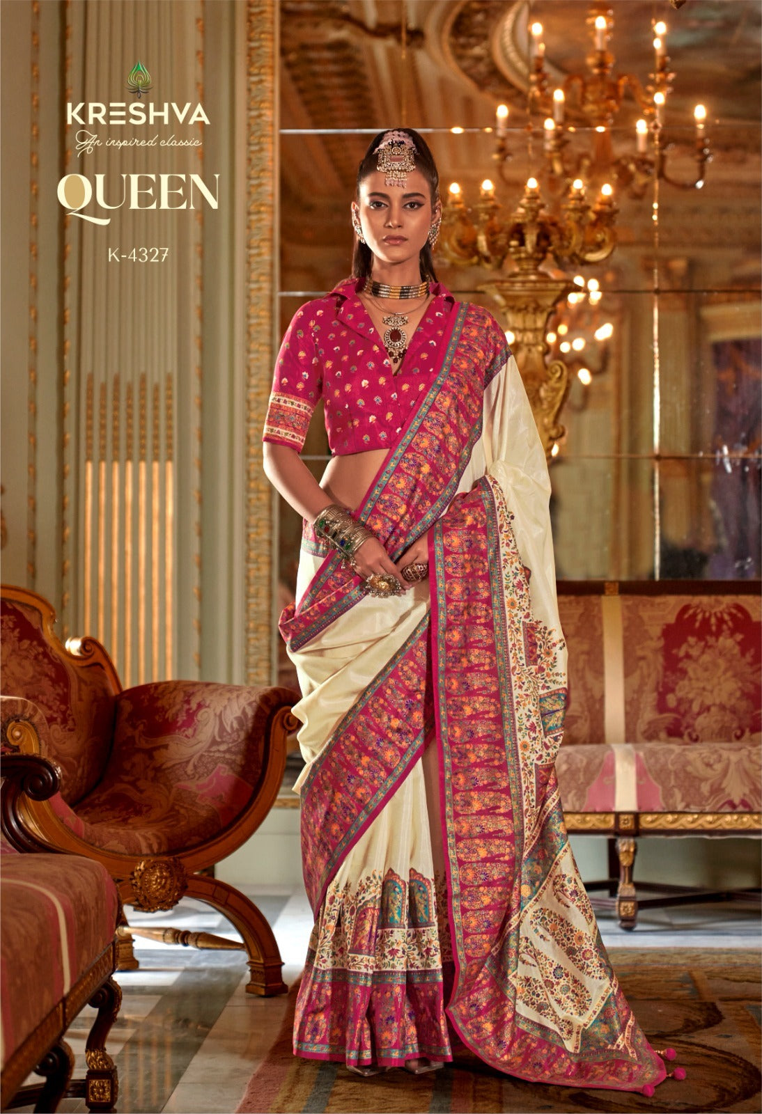 4327 Queen Kreshva Pv Silk Sarees