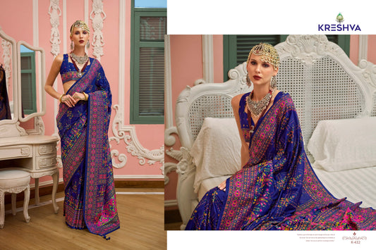 432 Kashmir Vol 4 Kreshva Banarasi Silk Sarees