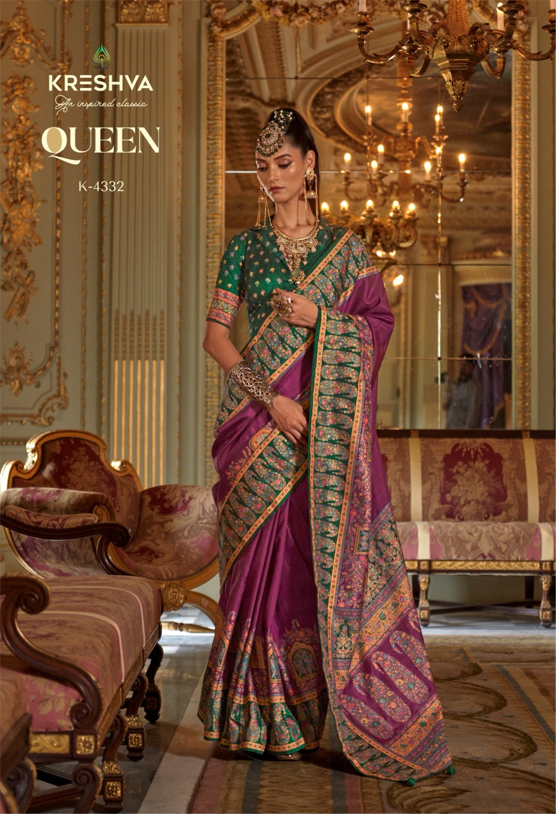 4332 Queen Kreshva Pv Silk Sarees