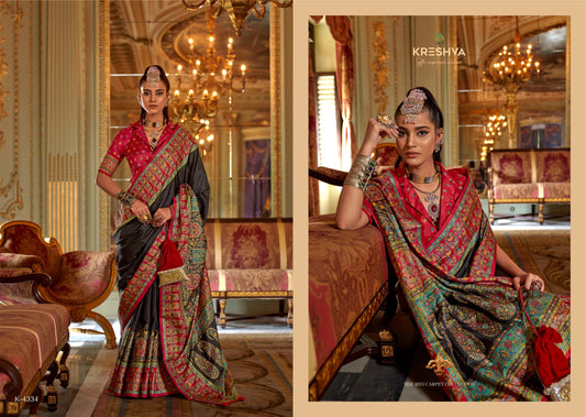 4334 Queen Kreshva Pv Silk Sarees