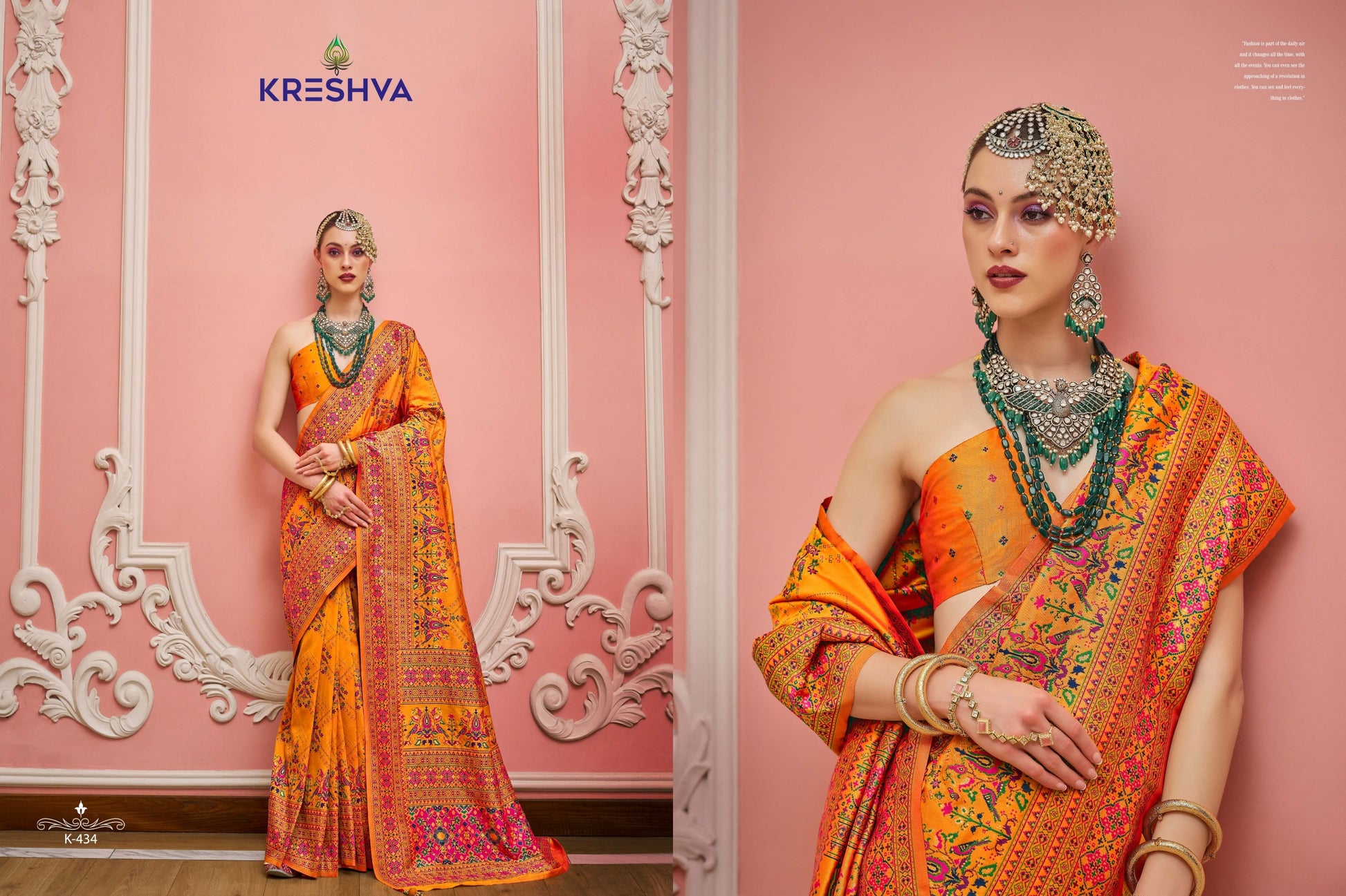 434 Kashmir Vol 4 Kreshva Banarasi Silk Sarees
