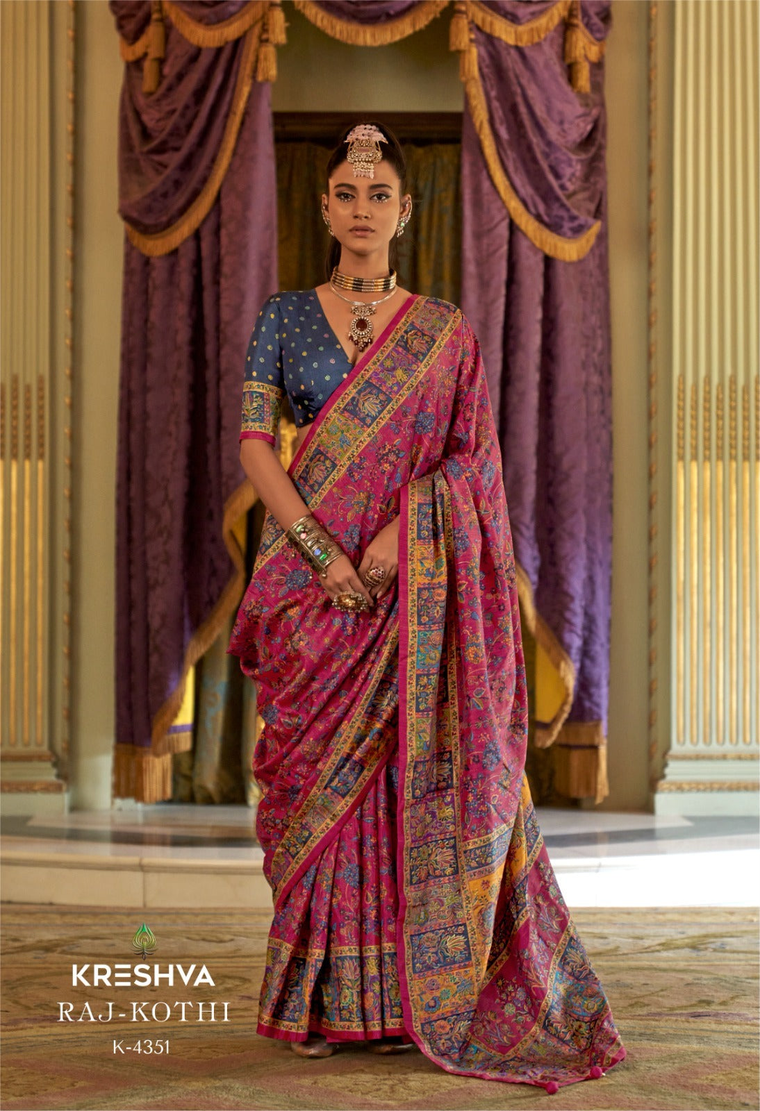 4351 Raj Kothi Kreshva Pv Silk Sarees