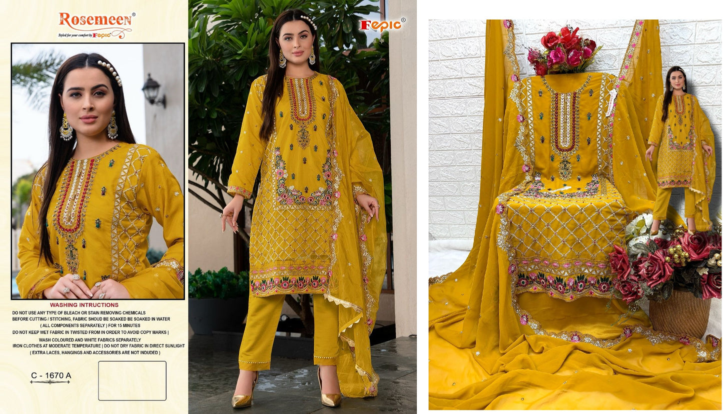 C-1670A Fepic Pakistani Salwar Suits