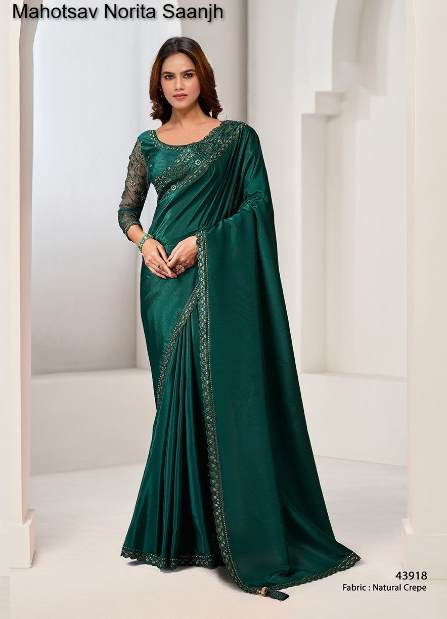 43918 Norita Saanjh Mahotsav Natural Crepe Sarees