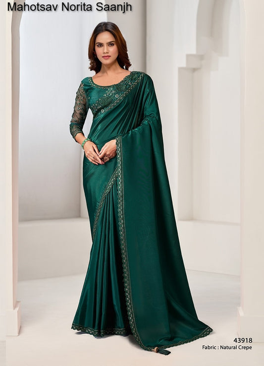 43918 Norita Saanjh Mahotsav Natural Crepe Sarees