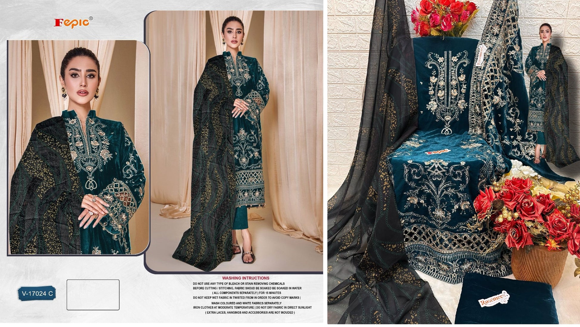 V-17024-C Fepic Pakistani Salwar Suits