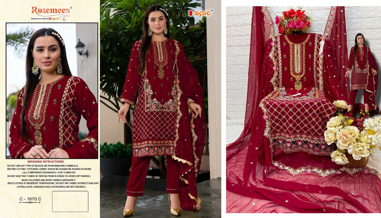 C-1670C Fepic Pakistani Salwar Suits