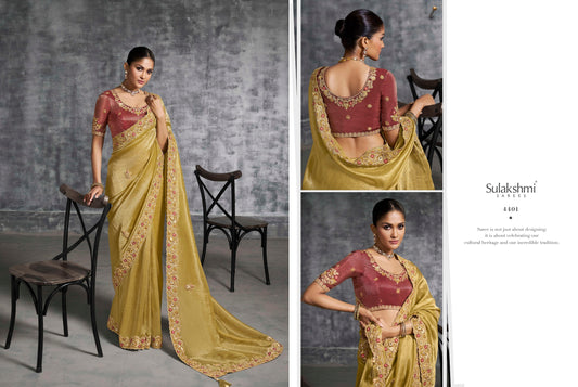 4401 Kashira Sulakshmi Prints Premium Tissue Sarees
