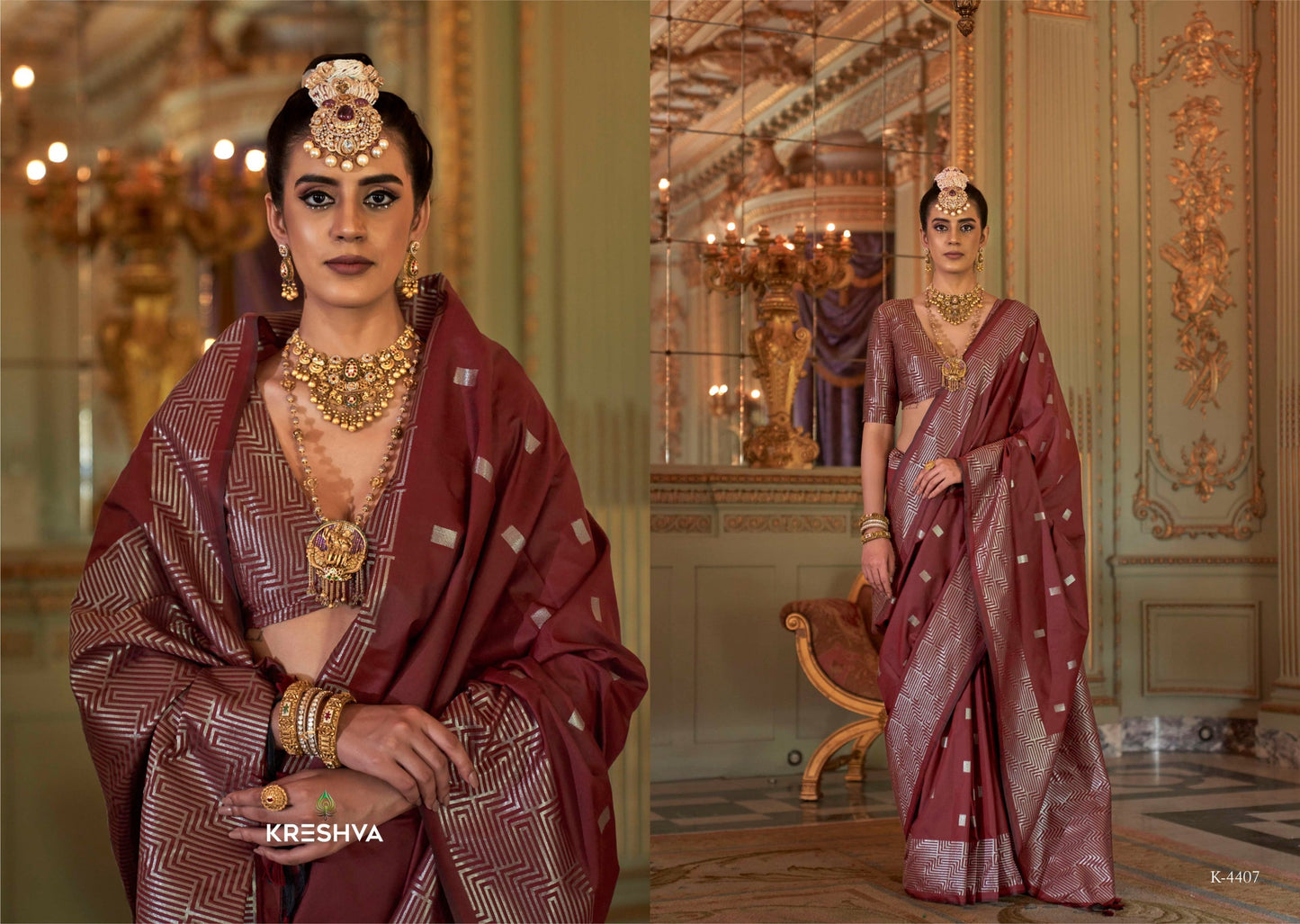 4407 Adbhut Kreshva Soft Silk Sarees