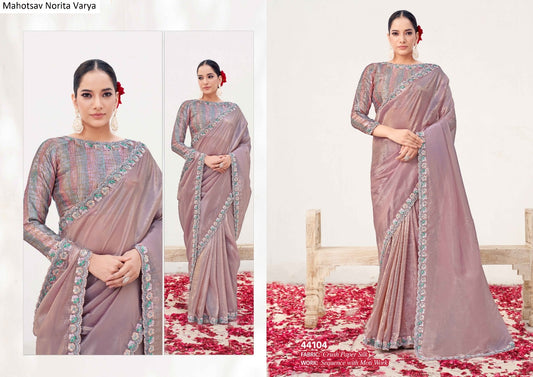 44104 Norita Varya Mahotsav Crush Paper Silk Sarees
