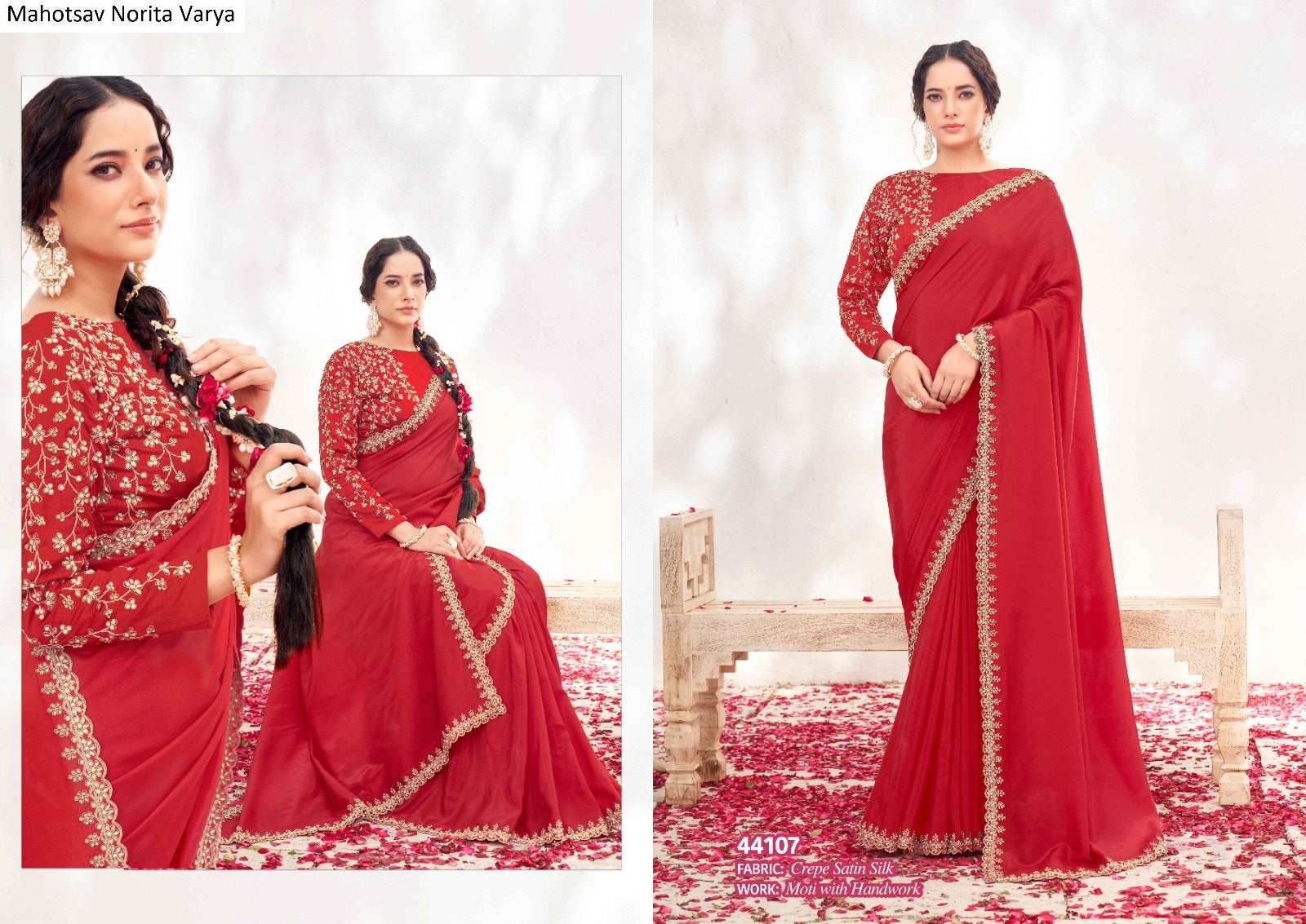 44107 Norita Varya Mahotsav Crepe Satin Silk Sarees