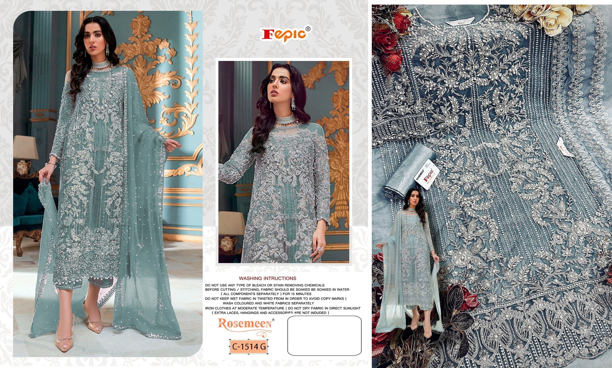 C-1514-G Fepic Pakistani Salwar Suits
