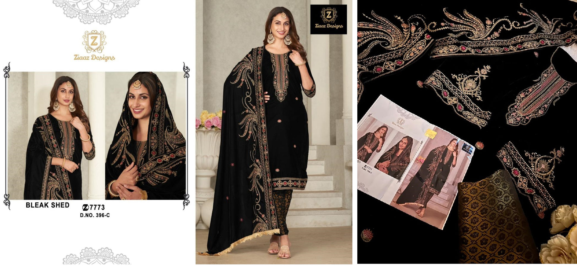 396C Ziaaz Designs Pakistani Salwar Suits