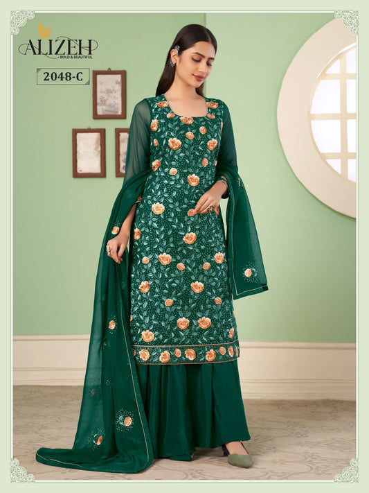 2048C Zaida Vol 10 Alizeh Unstitched Suits