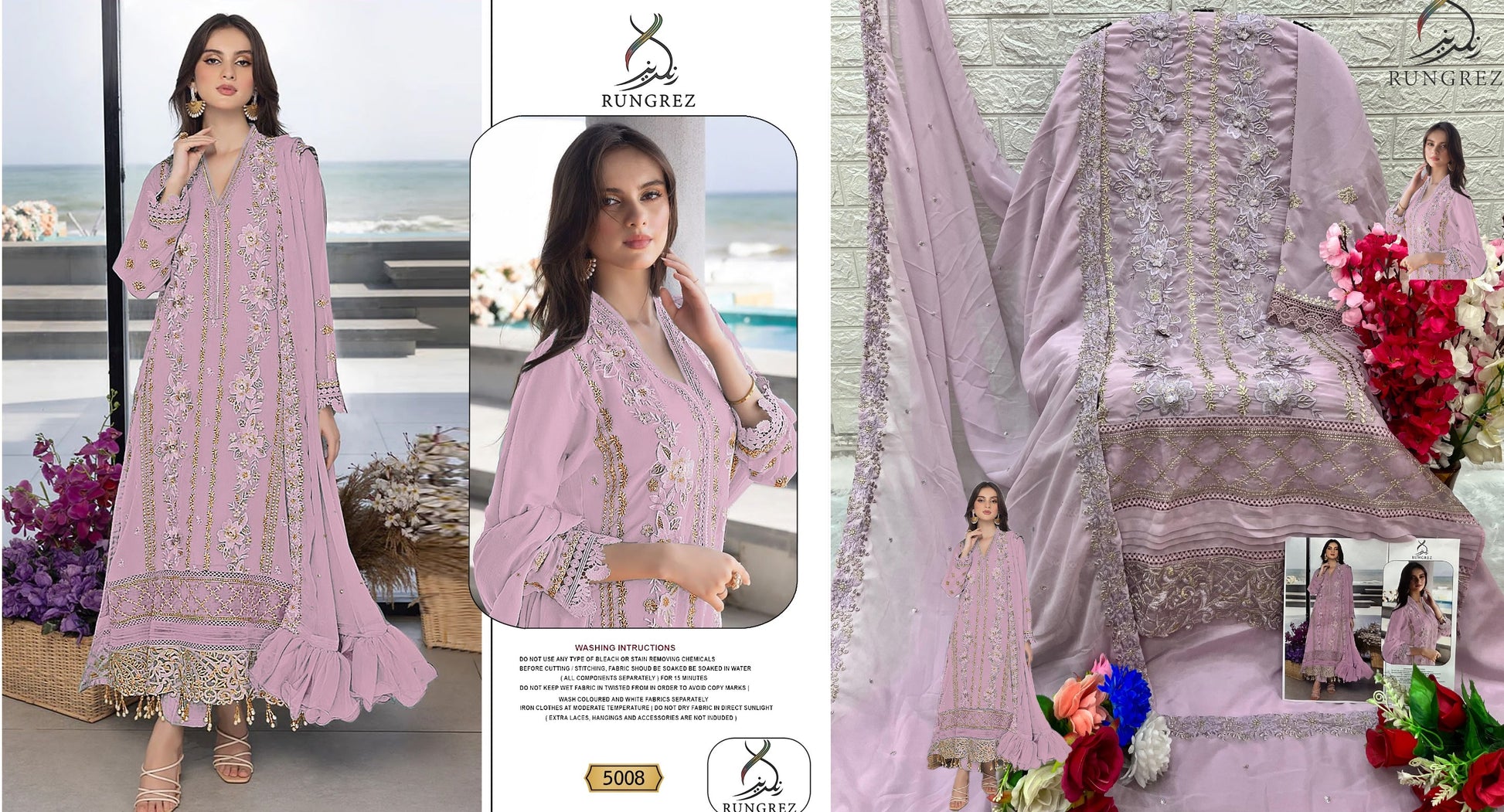 5008 Rungrez Pakistani Salwar Suits