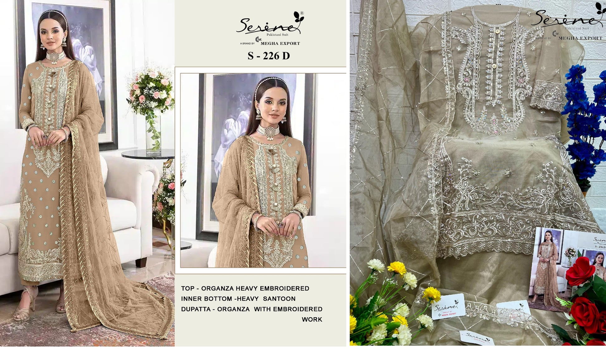 226D Serine Pakistani Salwar Suits