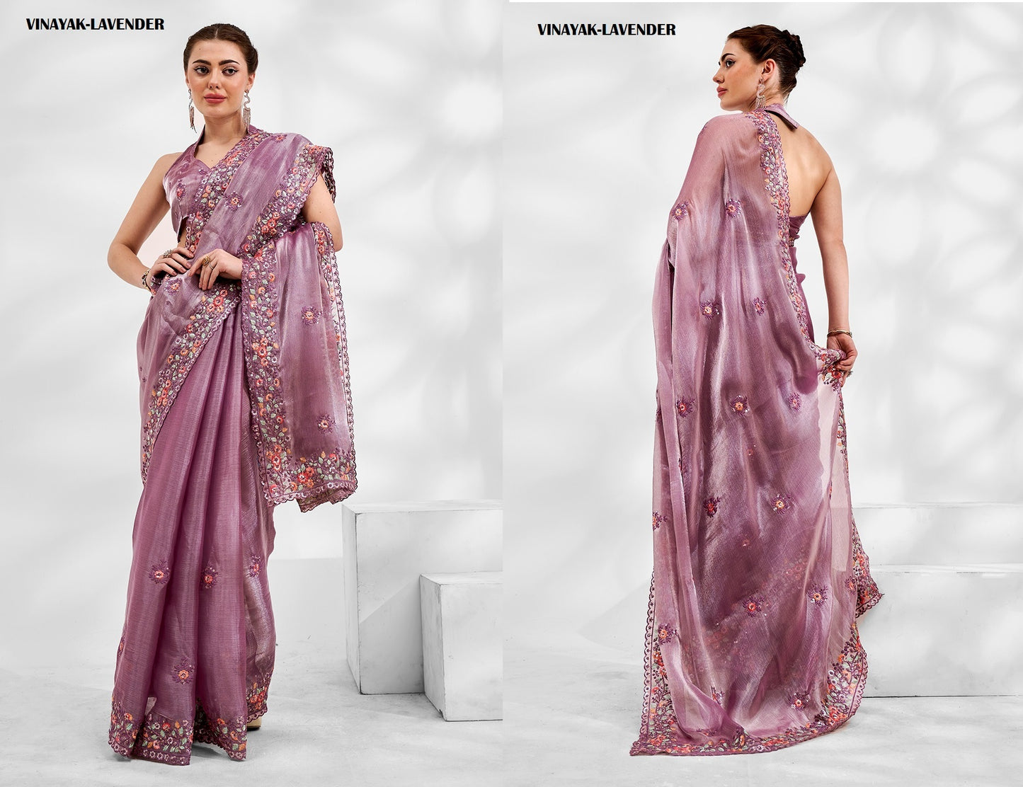Vinayak Lavender Laxminam Sarees