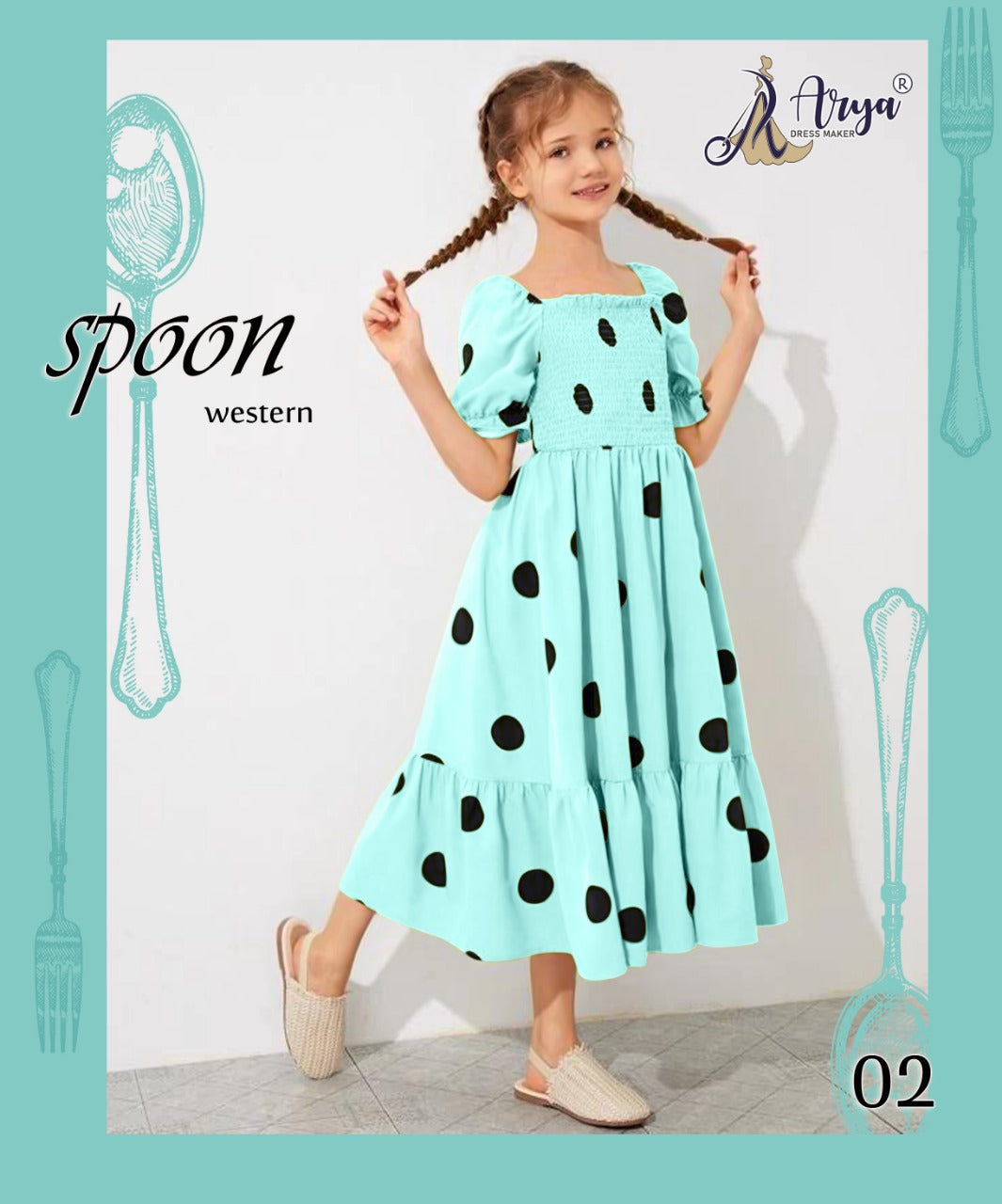 02 Spoon Adm Girls Western Dress