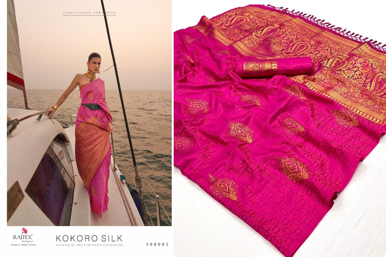 308002 Kokoro Silk Rajtex Sarees