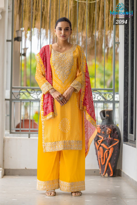 2094 Rakhi Mrudangi Unstitched Suits