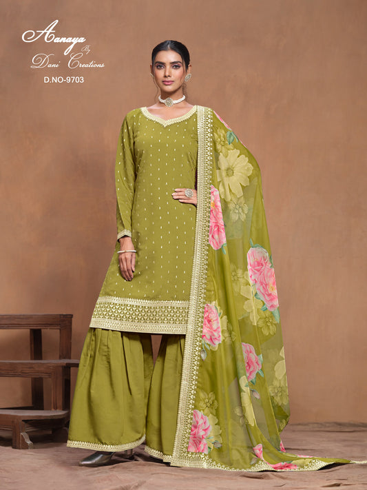 9703 Aanaya Vol 197 Dani Creation Unstitched Suits