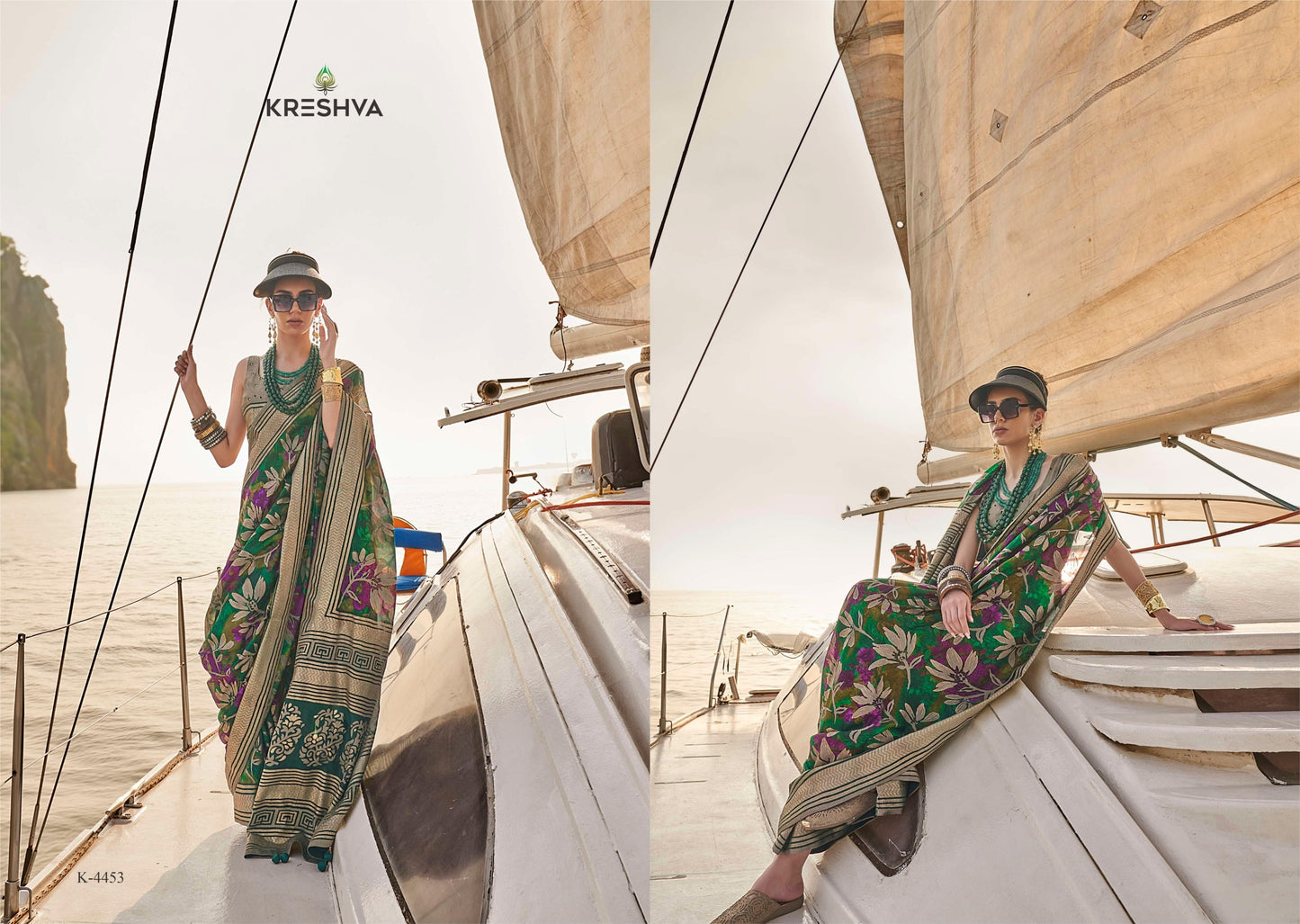 4453 Magazine Kreshva Georgette Sarees