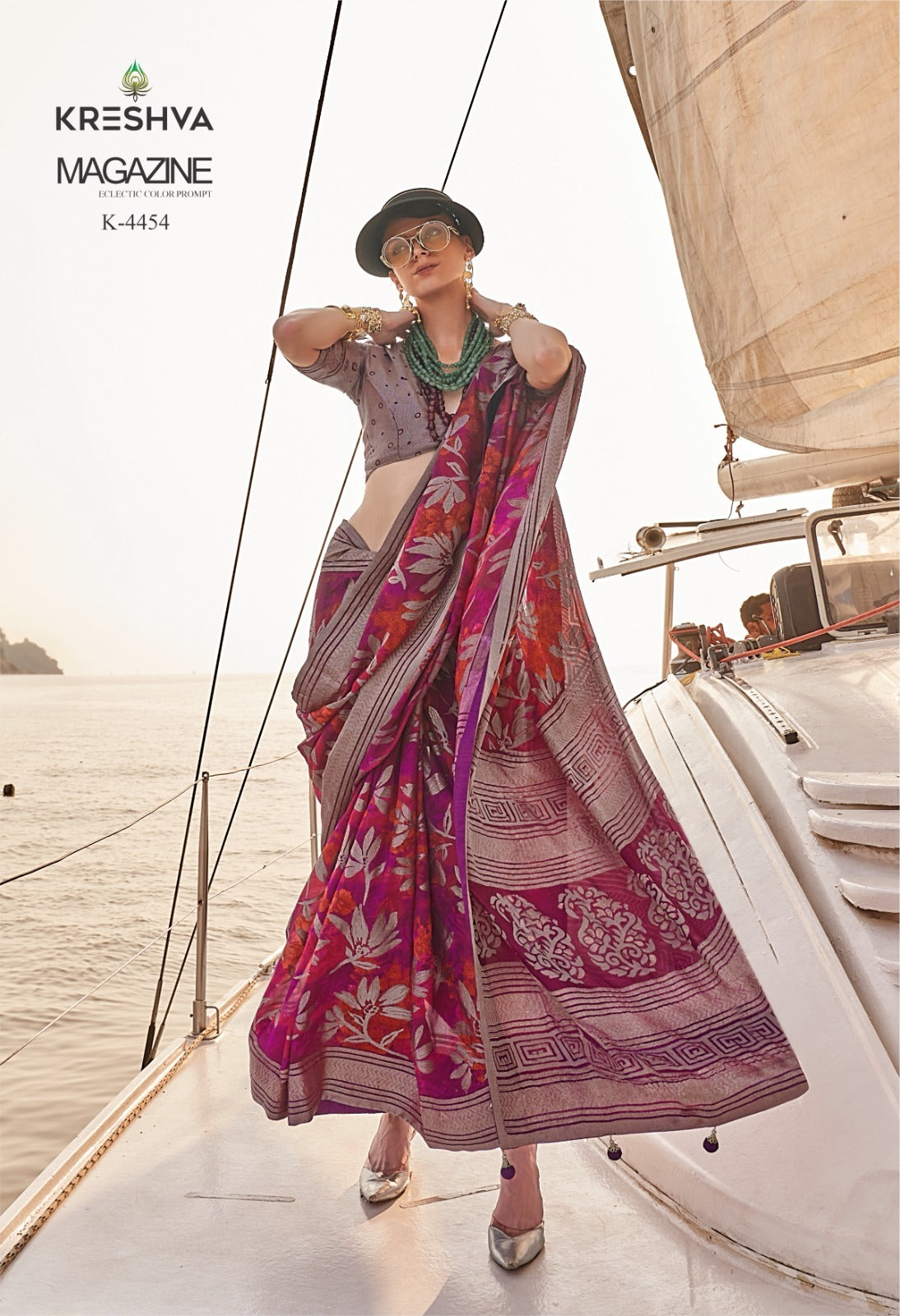 4454 Magazine Kreshva Georgette Sarees