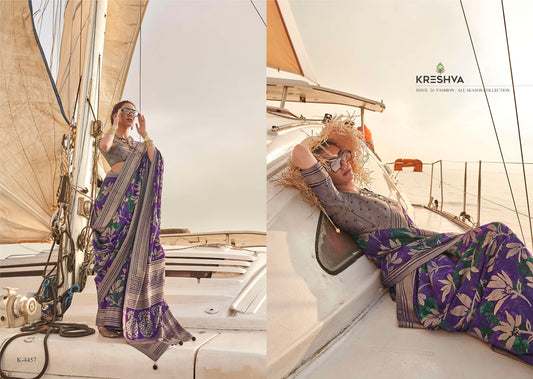 4457 Magazine Kreshva Georgette Sarees