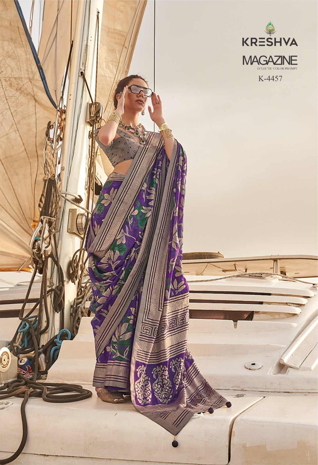 4457 Magazine Kreshva Georgette Sarees