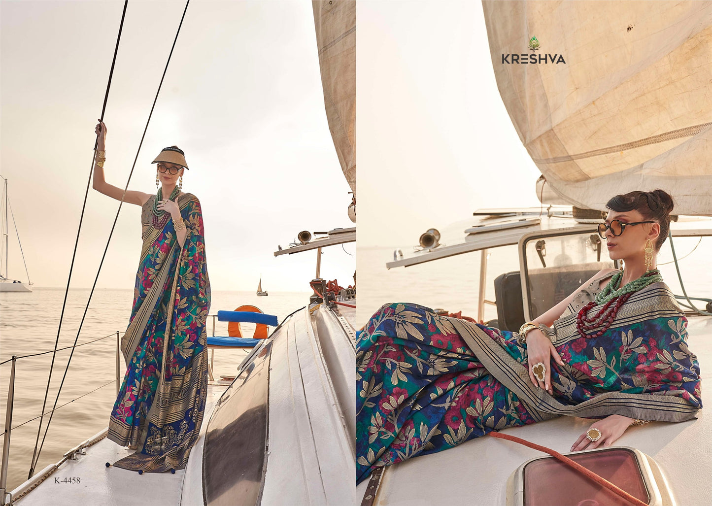 4458 Magazine Kreshva Georgette Sarees