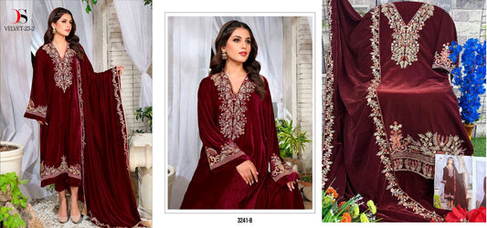 3241B Deepsy Velvet Suits
