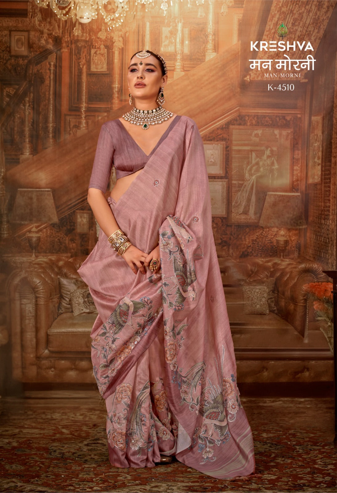 4510 Man Morni Kreshva Pv Silk Sarees