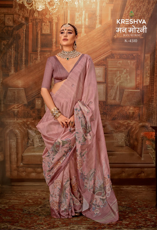 4510 Man Morni Kreshva Pv Silk Sarees