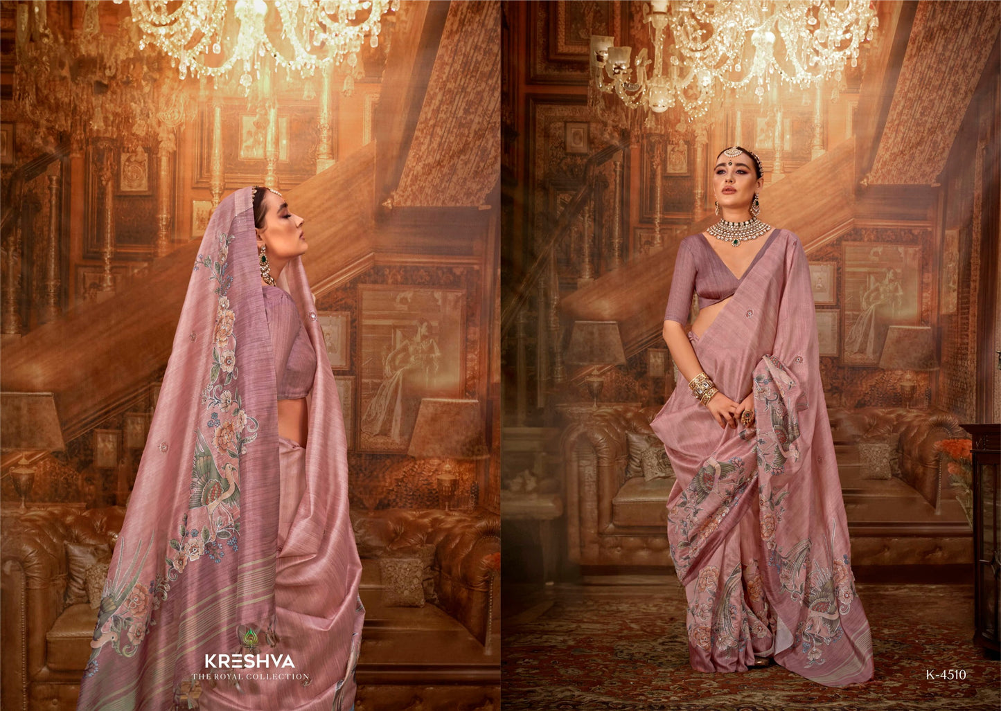 4510 Man Morni Kreshva Pv Silk Sarees