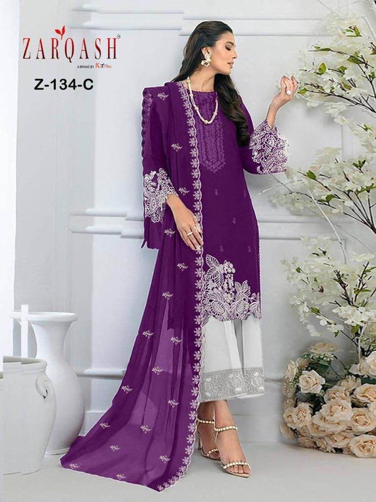 Z-134-C Zarqash Pakistani Readymade Suits