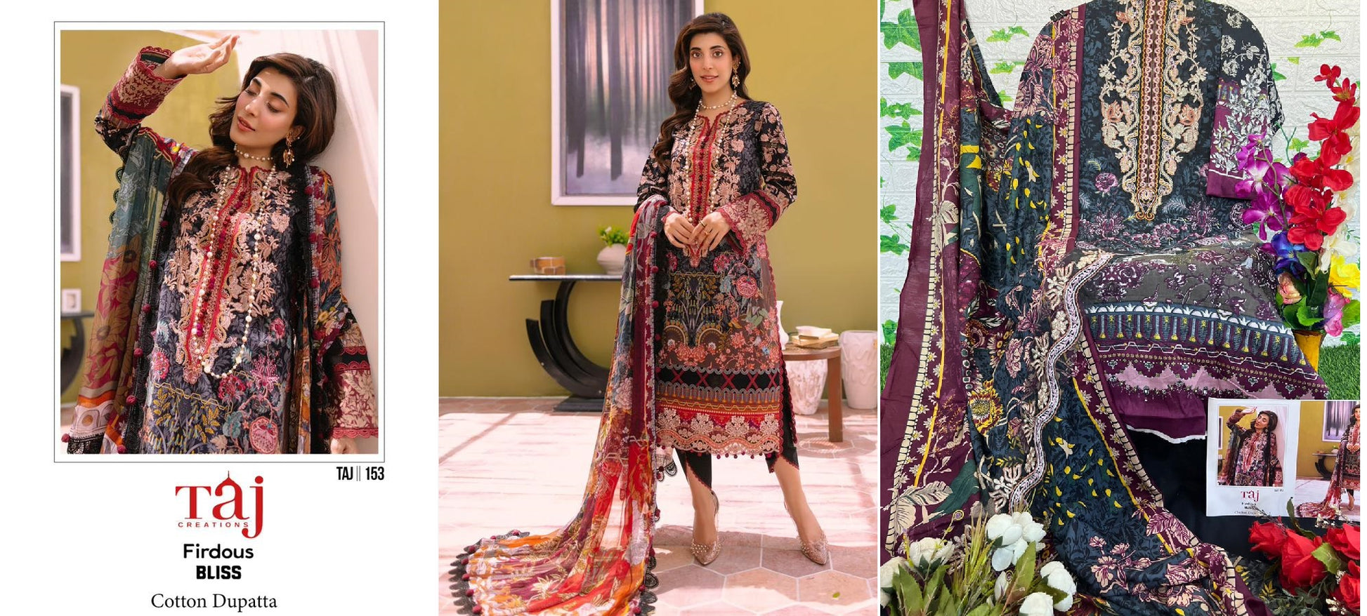 153 Taj Creations Pakistani Salwar Suits