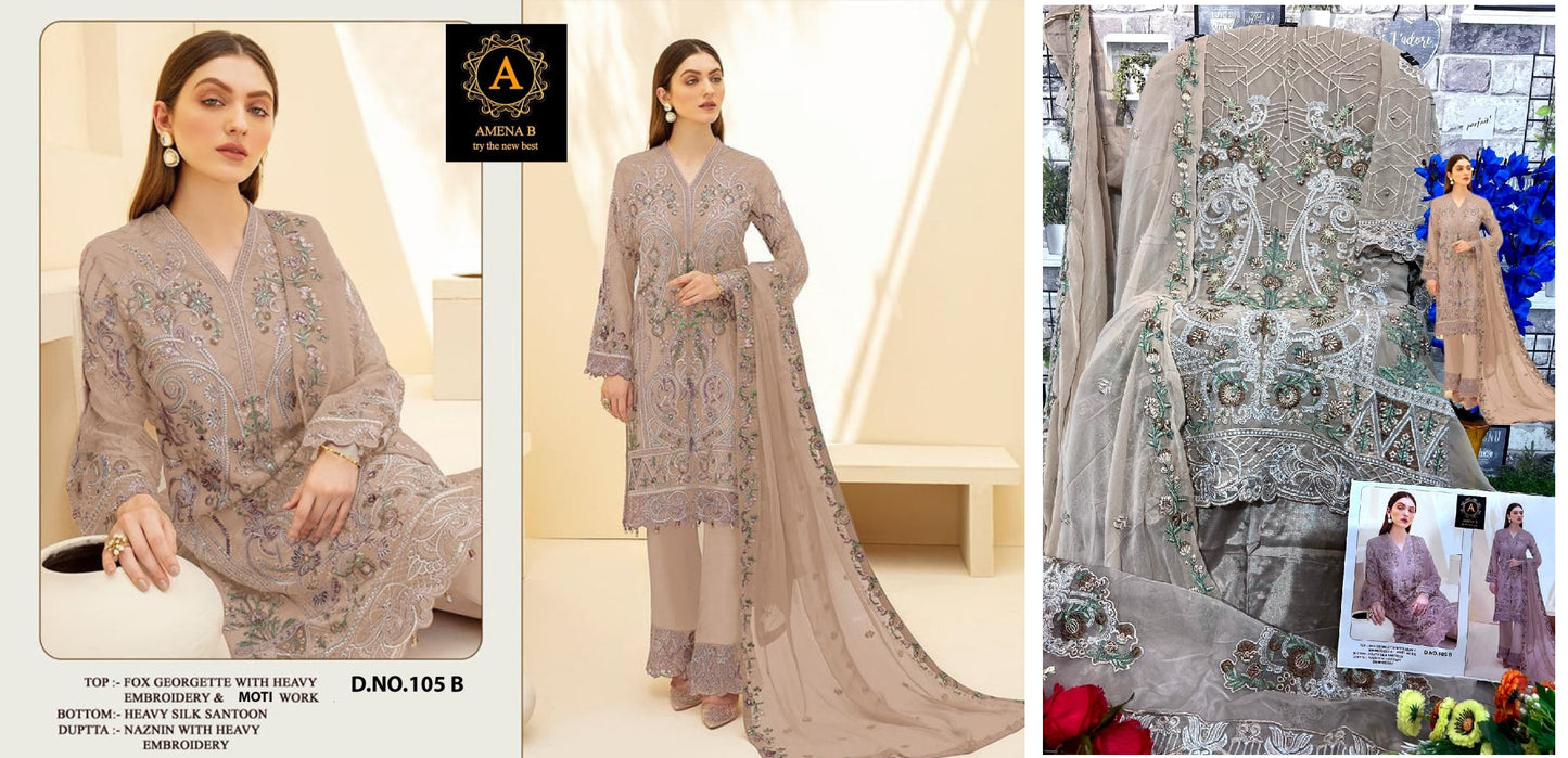 105B Amena B Pakistani Salwar Suits