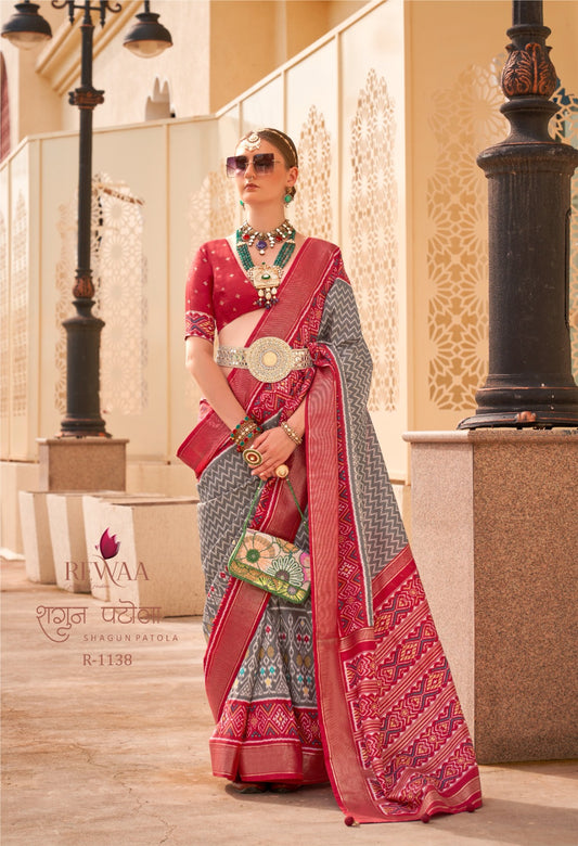 1138 Shagun Patola Rewaa Sarees