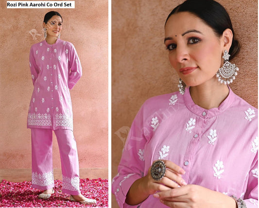 Rozi Pink Aarohi Co Ord Set