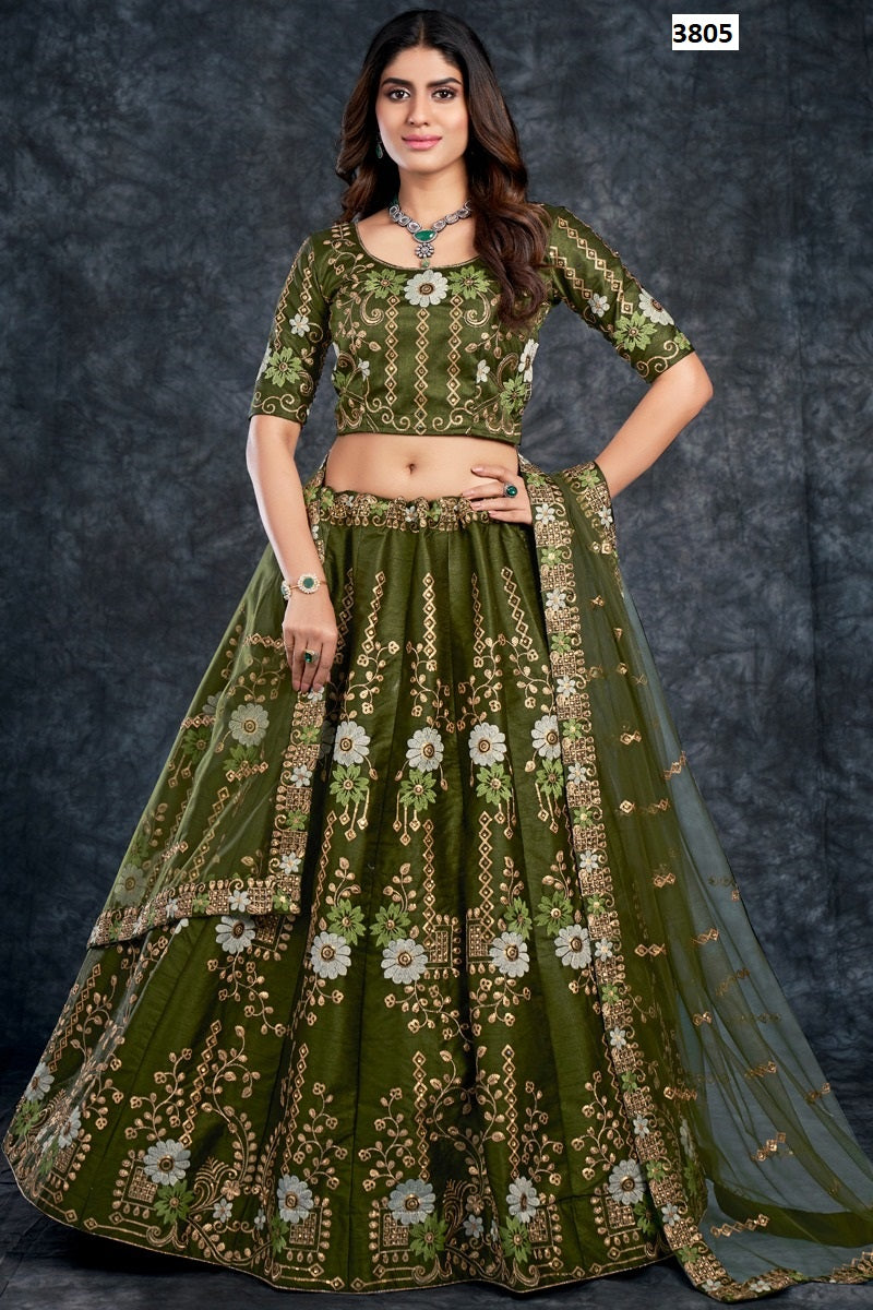 3805 Bridal Saga Aahvan Designs Lehenga Choli
