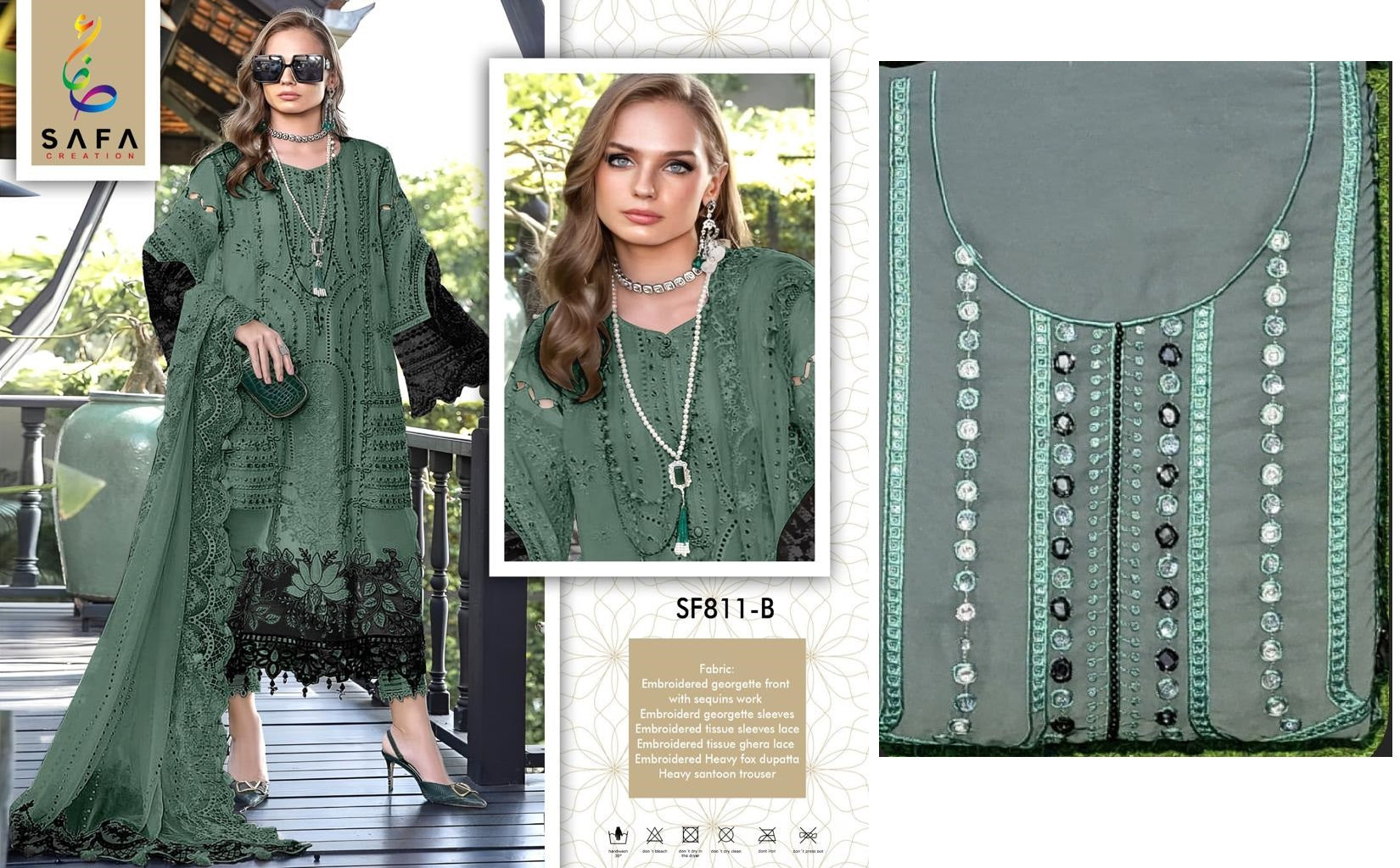 811B Safa Creation Pakistani Salwar Suits