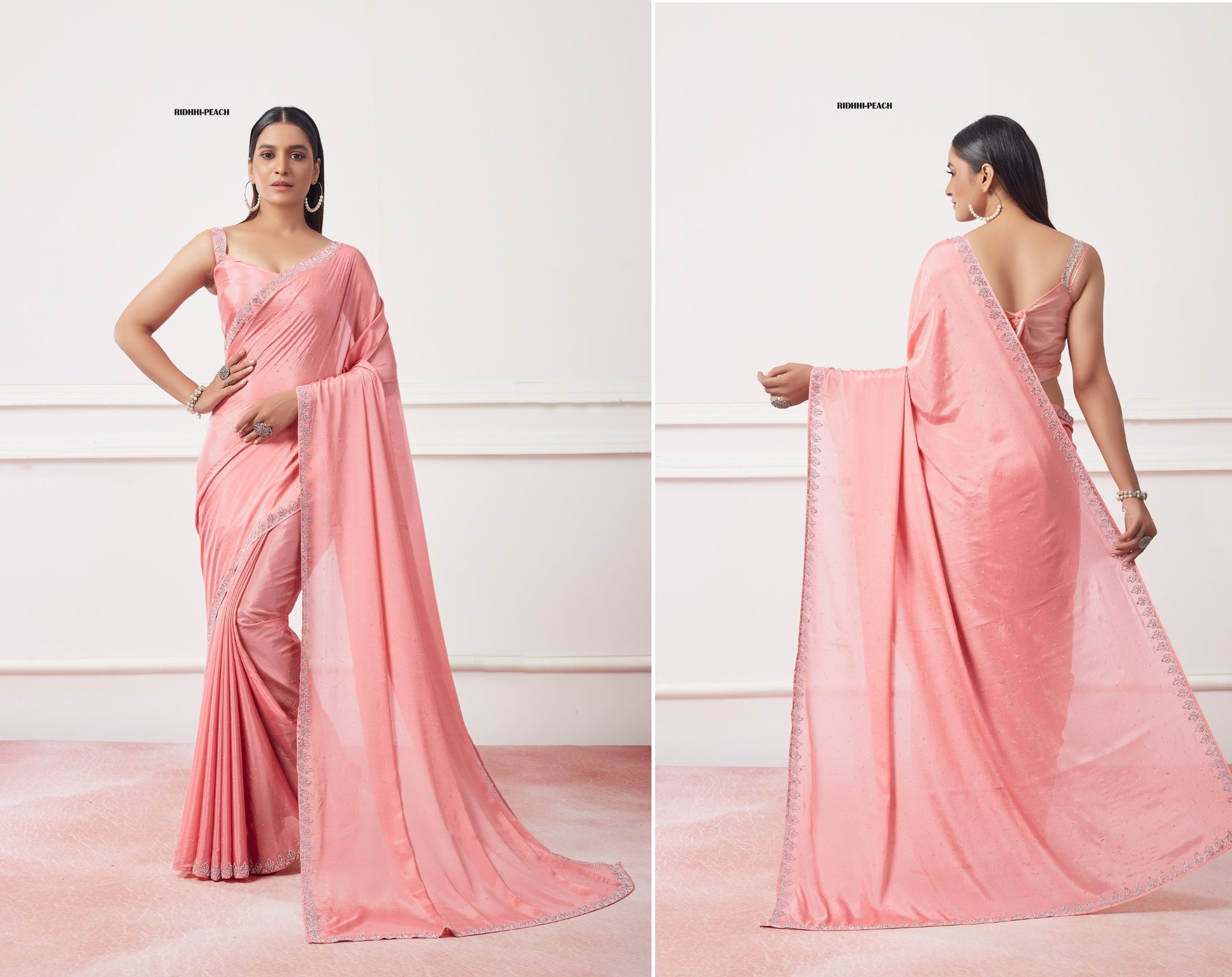 Ridhhi Peach Laxminam Sarees