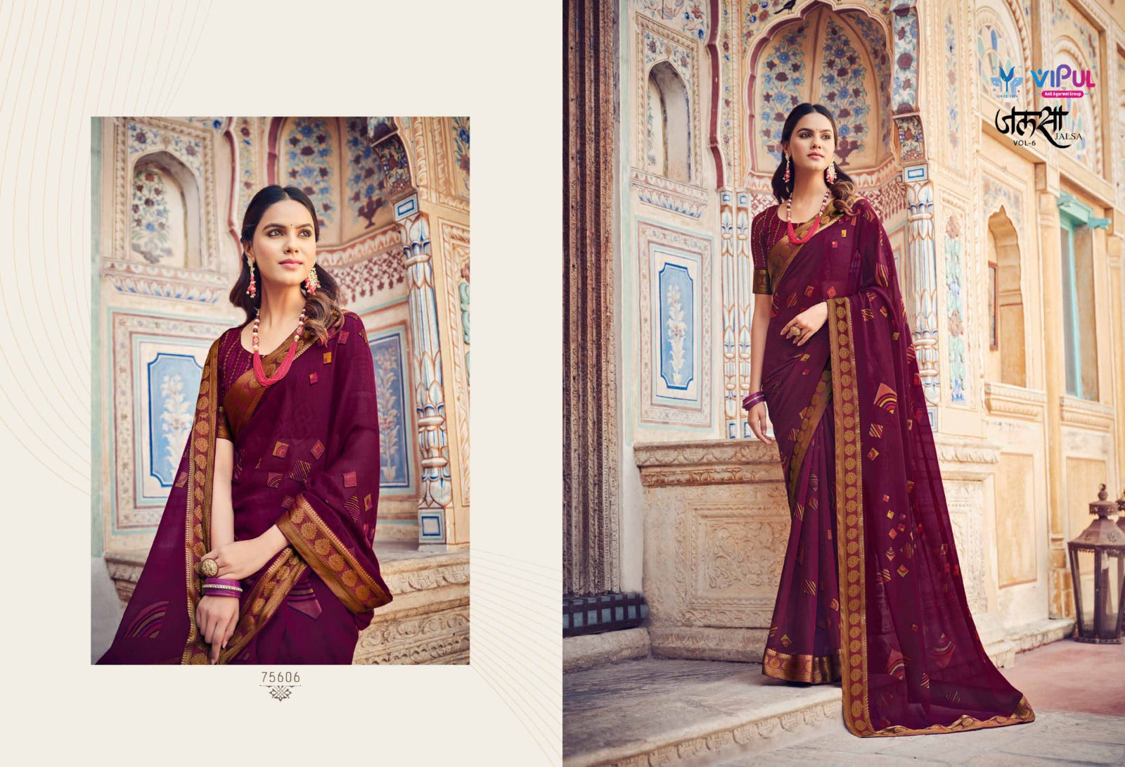 75606 Jalsa Vol 6 Vipul Sarees