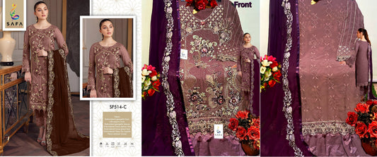 514C New Safa Creation Pakistani Salwar Suits