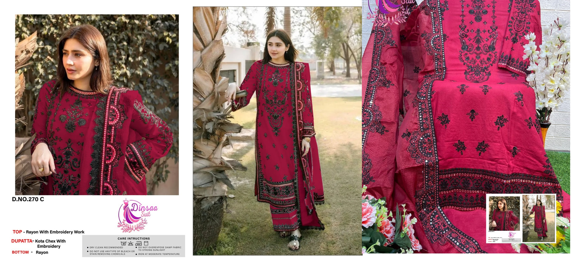 270C Dinsaa Suit Pakistani Salwar Suits