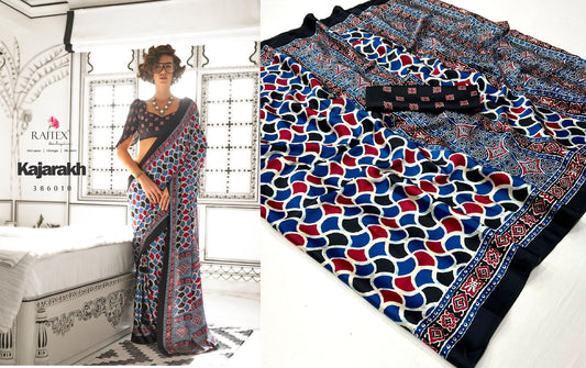 386010 Kajarakh Rajtex Sarees