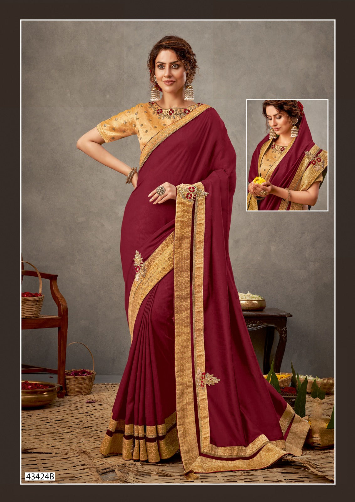 43424B Norita Vol 2 Mahotsav Sarees